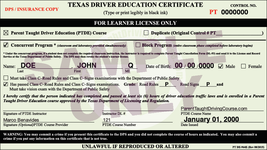 What is Driver Education Course?